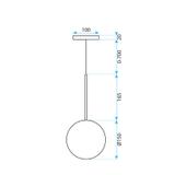 Hängelampe Kugel 15cm APP1680-1CP