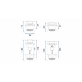 Siphon de lavabo Universel Clic-clac Chrome