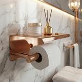 Držač toaletnog papira s policom 6613 Modern Copper