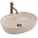 Set Závesné WC Focus + Umývadlo na Dosku Rea Focus Taupe