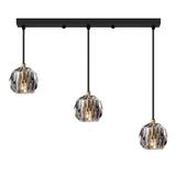Kristall Deckenlampe APP587-3CP Black