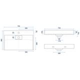 UMYWALKA KONGLOMERATOWA NABLATOWA GOYA 70CM