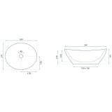 Countertop Basin Rea Sofia Mini White