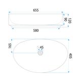 Aufsatzwaschbecken Rea SABINA 65
