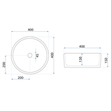 Opzetwastafel REA Florisa Black Mat