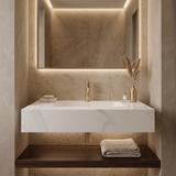 Wall-hung washbasin REA Aresa Belt White 70