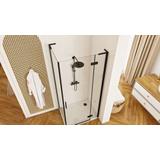 Cabina doccia REA Hugo Black 100x80