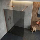 Walk-in dušas siena Rea Flexi Grey / Brush Copper 120