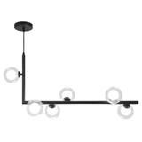 Deckenlampe Metall Glas Black APP755-6CP