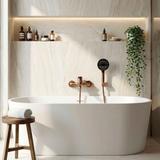 Badewannenarmatur PREMIUM REA Vision Brush Copper