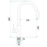 Kitchen faucet REA Ontario Brush Copper