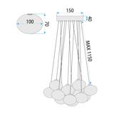 Hängelampe MS024-13CP Black