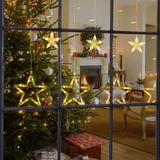 Lampki choinkowe kurtyna LED gwiazdy 2m