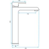 Смесител за баня Rea MELIA white gold High