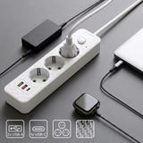 Listwa zasilająca Przedłużacz 3 gniazda + 2x USB-A + USB-C JNH020-3A Biały