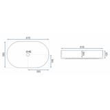 Countertop Basin Rea NADIA 60 BEIGE MATT