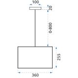 Deckenlampe Black Gold 36 cm APP619-1CP