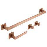 Kylpyhuonetarvikesetti Rio Brush Copper 4 osaa