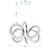 LAMPA WISZĄCA LED G037-CP ZŁOTA