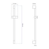 поставка за душ слушалка 01 brush gold