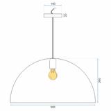 Hängelampe Metall black 50 cm