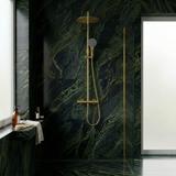 Set de duș fără pipă cu termostat Rea Lungo Gold