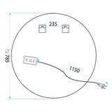 ΚΑΘΡΕΦΤΗΣ ΤΟΙΧΟΥ LED 80cm ΒΑΣ P11242