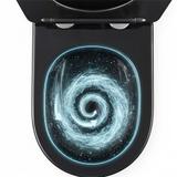 Toilet bowl Rea Carlo Mini Tornado Black Gold Egde