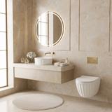 Zestaw Misa WC Duo podwieszana + Umywalka nablatowa Rea Duo White