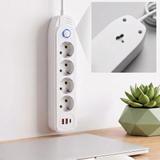 Listwa zasilająca Przedłużacz 4 gniazda + 2x USB-A + USB-C JNH025-4B Biały