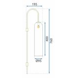 Wandlampe Gold APP664-1W