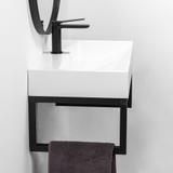 Умывальник конгломератный на столешницу Goya 70cm + стойка