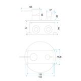 Komplet za tuširanje za vgradnjo Rea Lungo Diamond Gold + BOX