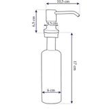 Дозатор жидкости для кухонной мойки Rea хром 322102D