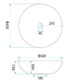 Lavoar pe blat Rea Babilon Silver