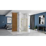 Porte de douche Rea Alex 100 Gold Brush