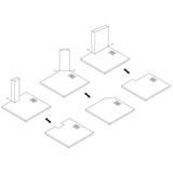 Shower tray Magnum Grey 100x80