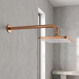 Stačiakampė lietaus dušo galva REA JS-032 Brushed Copper