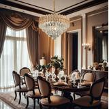 Hängelampe Cristal G054-CP 50cm GOLD