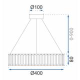 Deckenleuchte LED APP982-CP