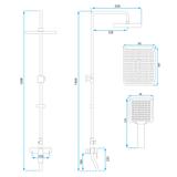 REA Maximus Chrome dušo rinkinys