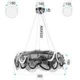 Lamp APP1545-8CP Brush Gold / Grey