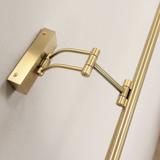 Kúpeľňové nástenné LED svietidlo SWE022-1W 42cm Brush Gold