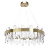 LED кристална висяща лампа SWE074-1CP 50см Brushed Gold