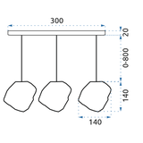 Hängelampe ICE APP320