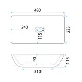 Vasque à poser Rea Maria