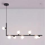 Deckenlampe Metall Glas Black APP754-8CP