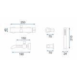 Bathroom faucet Rea Lungo White Matt