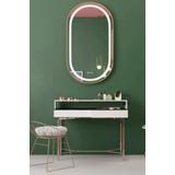 Mirror LED OLL 60x90 cm Brush Gold