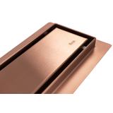 Linear drain Rea Pure Neo brushed copper 80